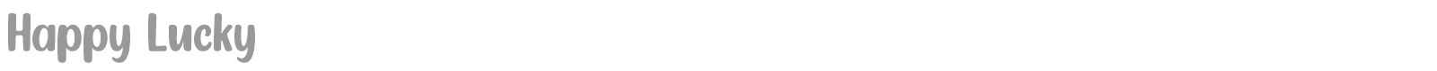 Happy Lucky font preview